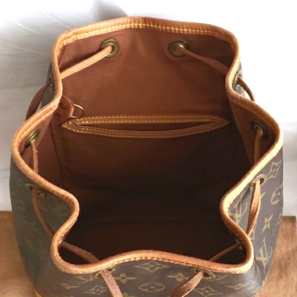 Authentic LOUIS VUITTON LV Monogram Canvas Montsouris Backpack good cond… - Picture 15 of 17